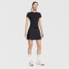 Nike เสื้อเทนนิสผู้หญิง Women's Court Advantage Dri-FIT Short-Sleeve Tennis Top | Black/Black ( HQ2995-010 ) - Image 6