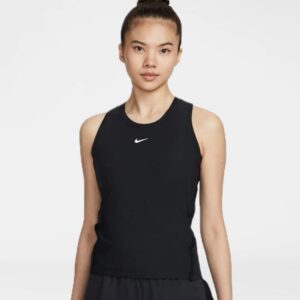 Nike เสื้อเทนนิสผู้หญิง Women's Victory Dri-FIT Tennis Tank Top | Black/White ( FD5585-010 )