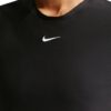 Nike เสื้อเทนนิสผู้หญิง Women's Victory Dri-FIT Short-Sleeve Tennis Top | Black/White ( IB3777-010 ) - Image 7