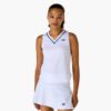 Yonex เสื้อเทนนิสผู้หญิง Women's Prestige Tournament V-Neck Tank Top | White ( 20929 ) - Image 3