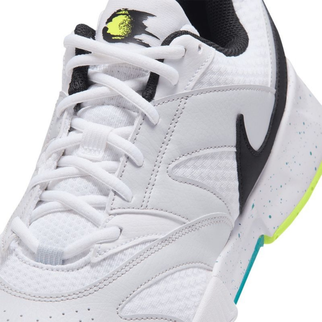 Nike รองเท้าเทนนิสผู้ชาย Court Lite 4 | White/Black-Volt-Energy ( FD6574-125 ) - Image 8