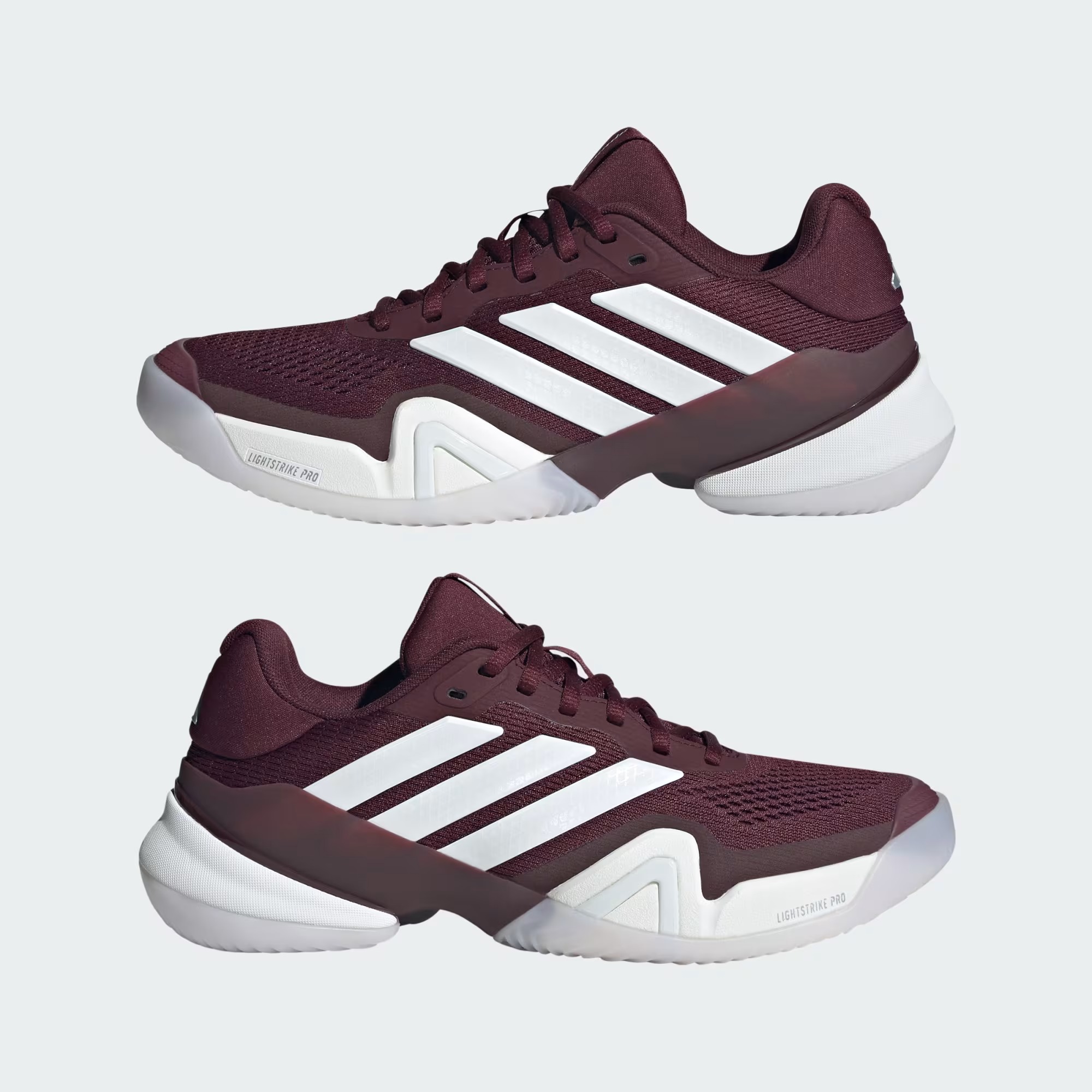 Adidas รองเท้าเทนนิสผู้หญิง Barricade 14 Tennis Shoes | Maroon / Cloud White / Cloud White ( KH7543 ) - Image 7