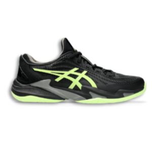 Asics รองเท้าเทนนิสผู้ชาย Men's Court FF 3 | Black/Neon Lightning ( 1041A370-003 )