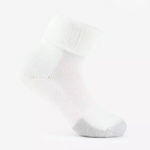 Thorlo ถุงเท้าเทนนิสแบบสั้น Tennis Maximum Cushion Cuff Top | White ( TC11004 )
