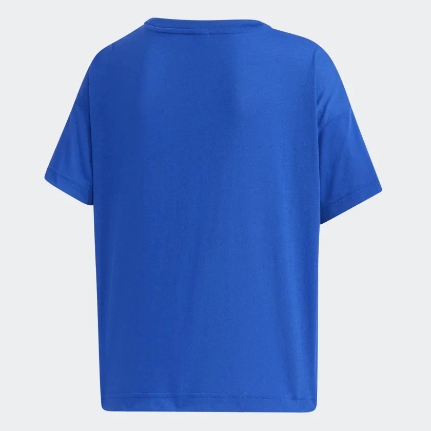 Adidas เสื้อครอปผู้หญิง Women x FARM Rio Tee | Royal Blue/White ( GD9018 ) - Image 2