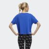 Adidas เสื้อครอปผู้หญิง Women x FARM Rio Tee | Royal Blue/White ( GD9018 ) - Image 5