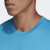 Adidas เสื้อเทนนิสผู้ชาย Escouade Tee | Shock Cyan/White ( DW8472 ) - Image 6