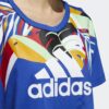 Adidas เสื้อครอปผู้หญิง Women x FARM Rio Tee | Royal Blue/White ( GD9018 ) - Image 4