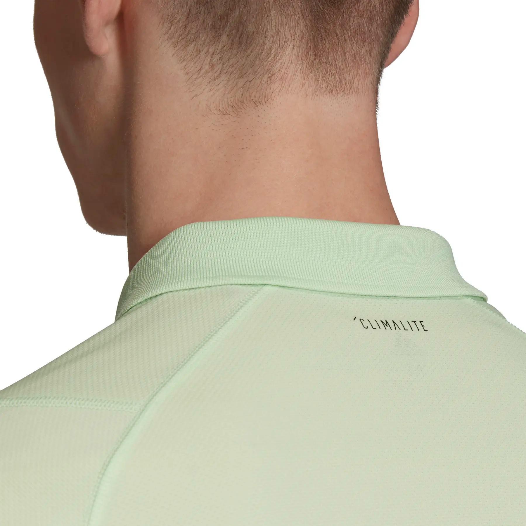 Adidas เสื้อเทนนิสผู้ชาย New York Polo | Glow Green/Carbon ( EI8969 ) - Image 6