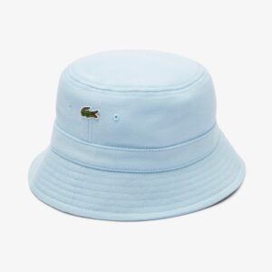 Lacoste หมวกทรงบักเก็ต Unisex Piqué Bucket Hat | Bleu Clair ( RK2056-10-T01 )
