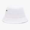 Lacoste หมวกทรงบักเก็ต Unisex Piqué Bucket Hat | White ( RK2056-10-001 )