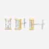 Baqless ต่างหู Honesty Rectangle Earrings | Gold ( 93502K031CZ-YG-CO )