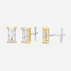 Baqless ต่างหู Honesty Rectangle Earrings | Gold ( 93502K031CZ-YG-CO )