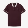 Lacoste เสื้อเทนนิสผู้ชาย Men's Tennis x Novak Djokovic On Court Polo Shirt | Brown / White ( DH6809-ZB5 )