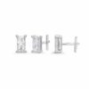 Baqless ต่างหู Honesty Rectangle White Earrings | Rhodium ( 93502K031CZ-RH-CO )
