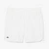 Lacoste กางเกงเทนนิสผู้ชาย Men's Tennis x Novak Djokovic Tennis Shorts | White ( GH0922-00-70V )