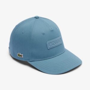 Lacoste หมวกแก๊ป Print Gabardine Cap | Blue ( RK0742-10-HD9 )
