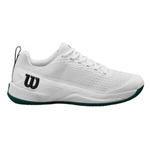 Wilson รองเท้าเทนนิสผู้ชาย Men's Rush Pro 4.5 Tennis Shoes | White / White / Aventurine ( WRS333550 )