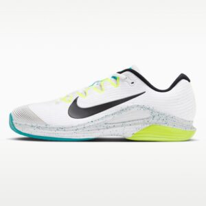 Nike รองเท้าเทนนิสผู้ชาย Zoom Vapor 12 HC | White/Black-Volt-Energy ( FV5552-125 )