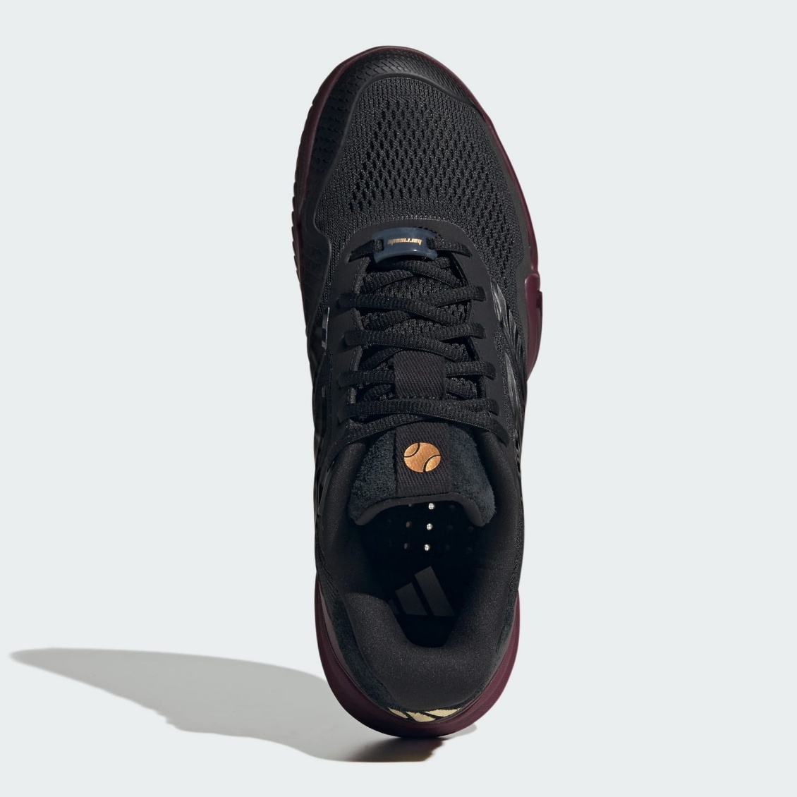 Adidas รองเท้าเทนนิสผู้ชาย Barricade 14 Tennis Shoes | Core Black / Core Black / Maroon ( KK4411 ) - Image 5