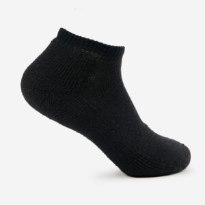Thorlo ถุงเท้าเทนนิสแบบสั้น Tennis Maximum Cushion Low-Cut | Black ( TMM9552 )