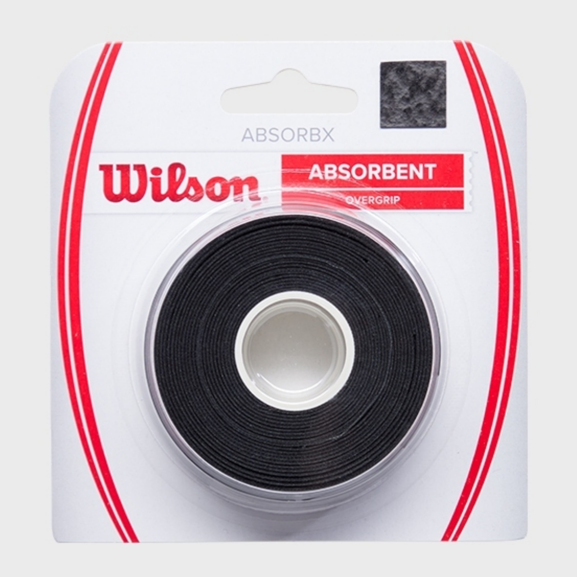 Wilson เทปพันด้าม/กริ๊ปพันด้ามไม้เทนนิส AbsorbX Overgrip 3 Pack Overgrip Tape Racket Tennis | Black ( WR8446502001 ) - Image 2