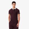 Lacoste เสื้อเทนนิสผู้ชาย Men's Tennis x Novak Djokovic On Court Polo Shirt | Brown / White ( DH6809-ZB5 ) - Image 3