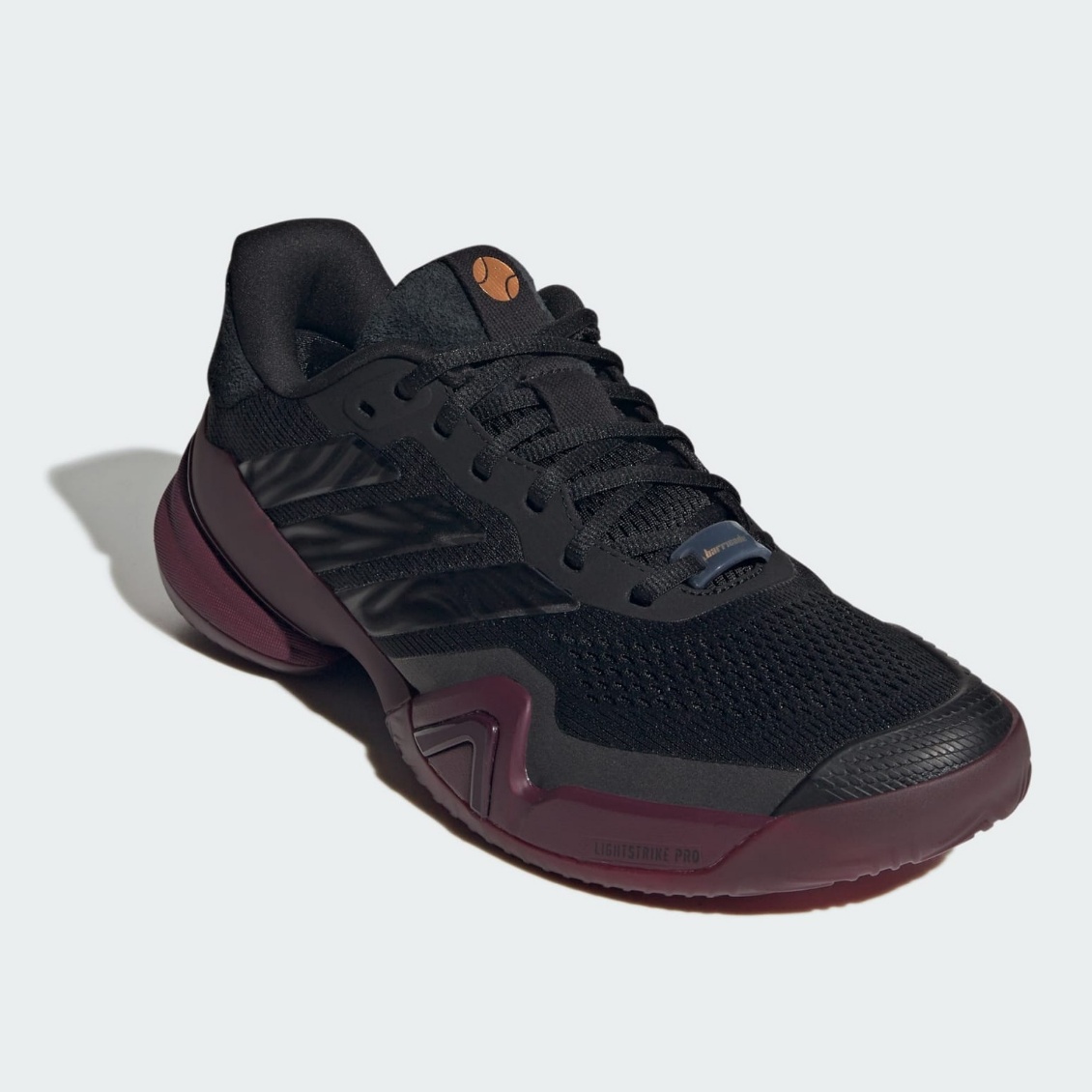 Adidas รองเท้าเทนนิสผู้ชาย Barricade 14 Tennis Shoes | Core Black / Core Black / Maroon ( KK4411 ) - Image 2