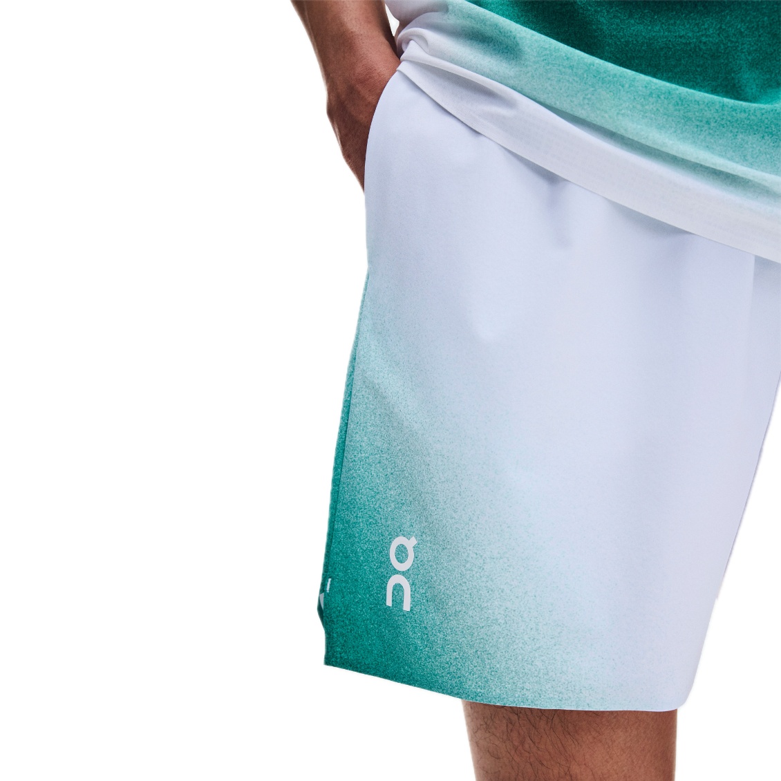 On กางเกงเทนนิสผู้ชาย Men's 5" Court Shorts Swing | White | Neem ( 1MG31295294 ) - Image 4