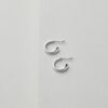 Baqless ต่างหู Emmbrace Sage Silver Hoop for pendant Earrings | Rhodium ( 93502P275Z-RH-CO ) - Image 3