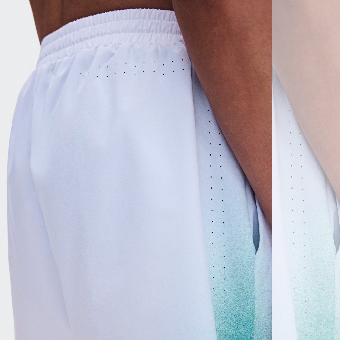 On กางเกงเทนนิสผู้ชาย Men's 5" Court Shorts Swing | White | Neem ( 1MG31295294 ) - Image 6