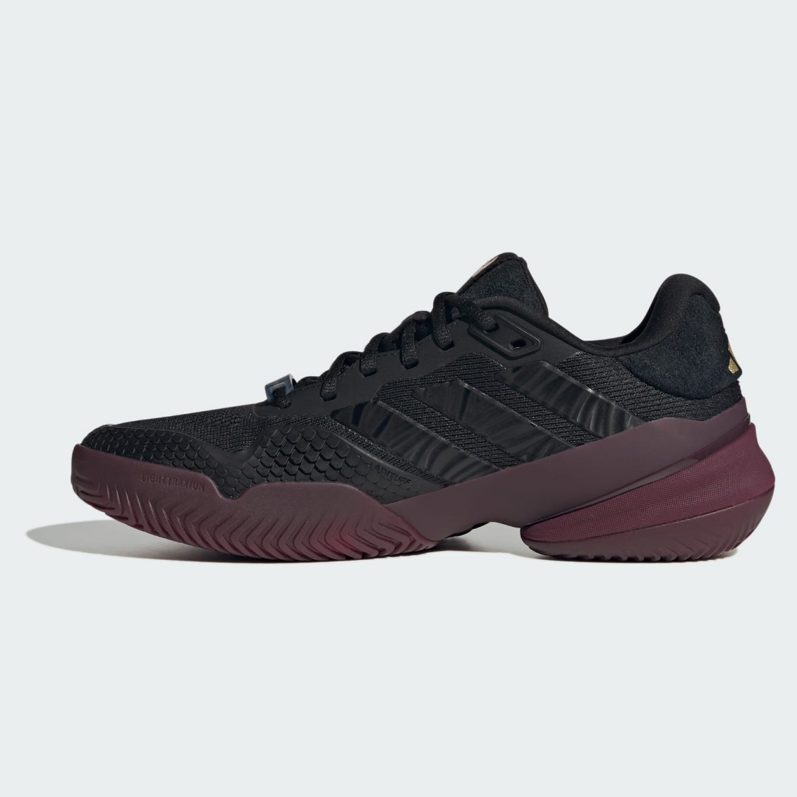 Adidas รองเท้าเทนนิสผู้ชาย Barricade 14 Tennis Shoes | Core Black / Core Black / Maroon ( KK4411 ) - Image 4