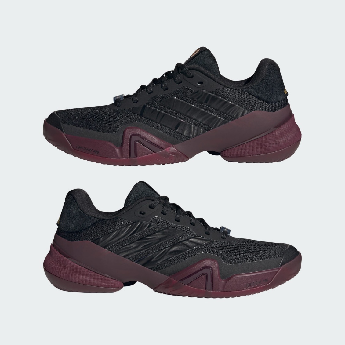 Adidas รองเท้าเทนนิสผู้ชาย Barricade 14 Tennis Shoes | Core Black / Core Black / Maroon ( KK4411 ) - Image 7