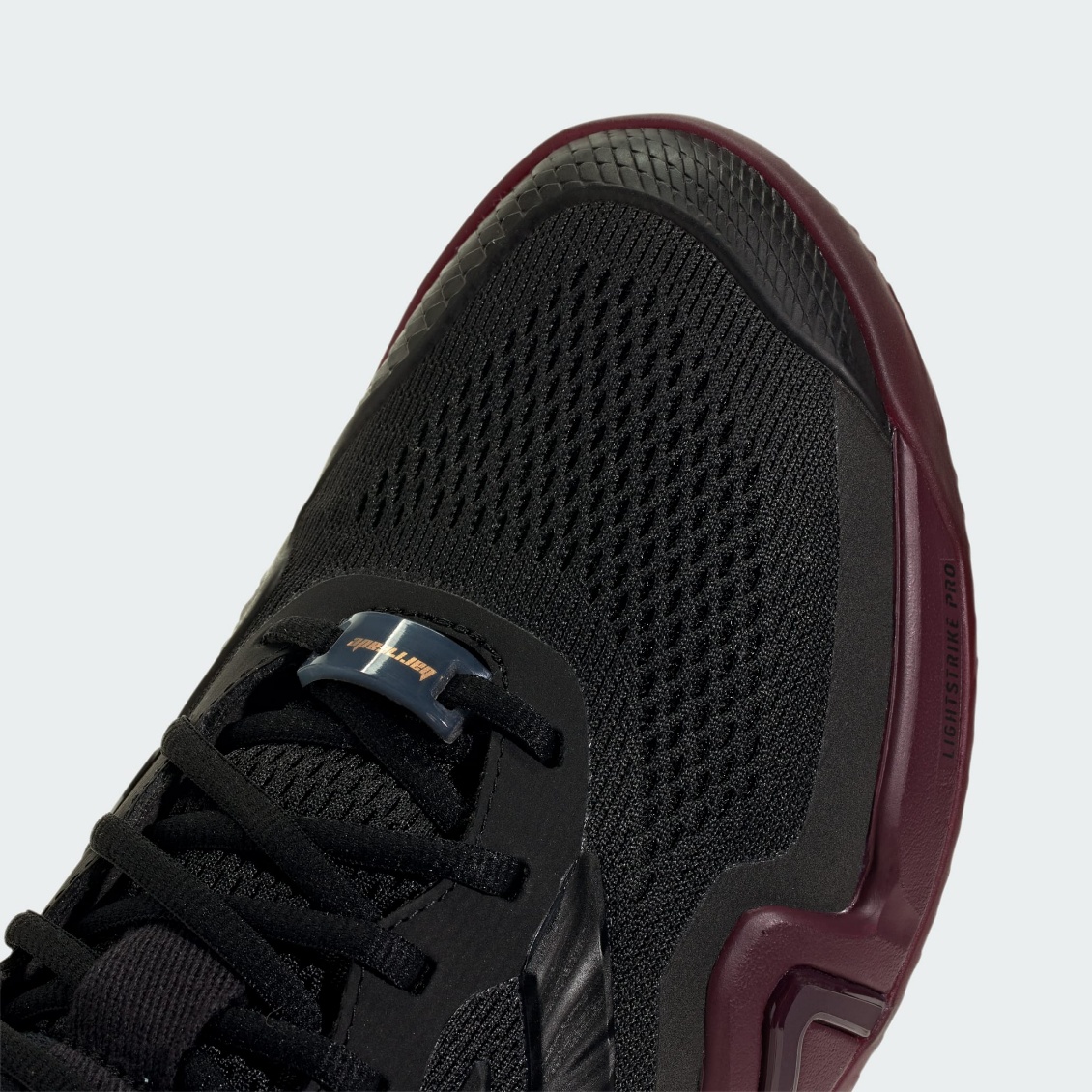 Adidas รองเท้าเทนนิสผู้ชาย Barricade 14 Tennis Shoes | Core Black / Core Black / Maroon ( KK4411 ) - Image 8