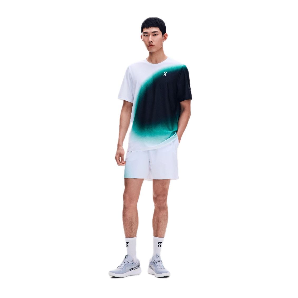 On กางเกงเทนนิสผู้ชาย Men's 5" Court Shorts Swing | White | Neem ( 1MG31295294 ) - Image 2