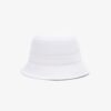 Lacoste หมวกทรงบักเก็ต Unisex Piqué Bucket Hat | White ( RK2056-10-001 ) - Image 2