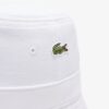 Lacoste หมวกทรงบักเก็ต Unisex Piqué Bucket Hat | White ( RK2056-10-001 ) - Image 5