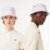 Lacoste หมวกทรงบักเก็ต Unisex Piqué Bucket Hat | White ( RK2056-10-001 ) - Image 6