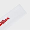 Wilson แถบรัดศีรษะเทนนิส Terry Logo Headband | Bright White / Infrared ( WU00019511WTAOS ) - Image 4