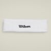 Wilson แถบรัดศีรษะเทนนิส Terry Logo Headband | White ( WU00019331WTAOS )