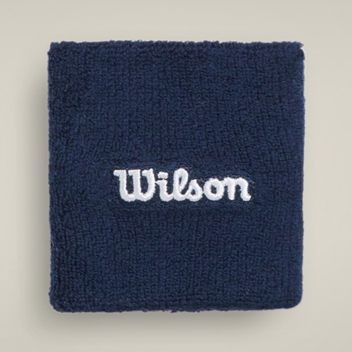 Wilson ปลอกรัดข้อมือเทนนิสแบบสั้น Terry Logo Wristband 2-Pack | Navy ( WU00022331DBCOS ) - Image 3